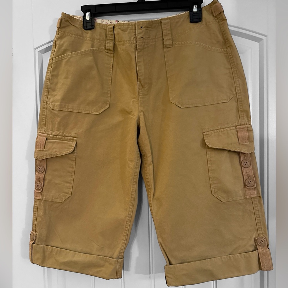 RUFF HEWN Convertible Cargo Bermuda Cuffed Shorts Sz 10
